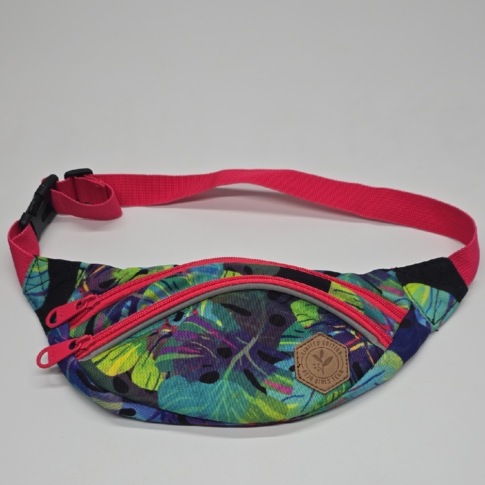 Pink Monstera Neon Bejo Limited Edition Fanny Pack Travel Bag Small